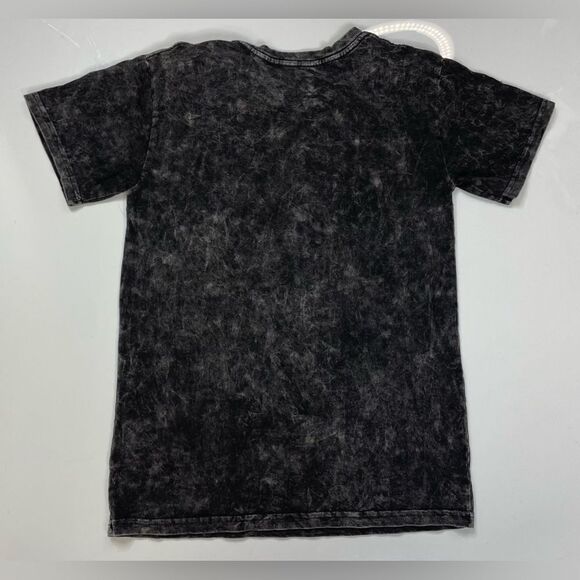 Def Leppard High N Dry Graphic T-shirt Women Small Black Acid Wash Short Sleeve - Picture 3 of 5